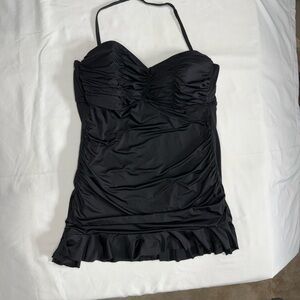 a.n.a Black Swim Dress - Optional strapless